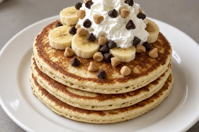 Funky Monkey buttermilk pancakes at Terry's Comfort Food in Penticton, BC